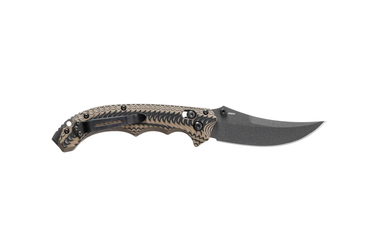 Складной нож Benchmade Mini Bedlam black сталь S90V рукоять Black/Coyote G10 (865BK-01)