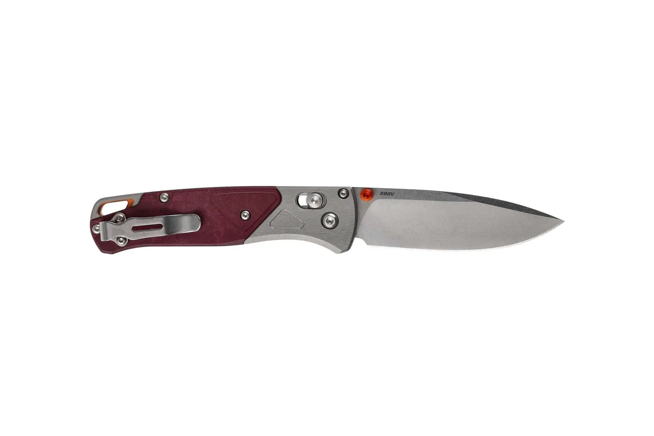 Складной нож Benchmade Bugout сталь S90V рукоять Aluminium/Redstone Richlite (535-09)
