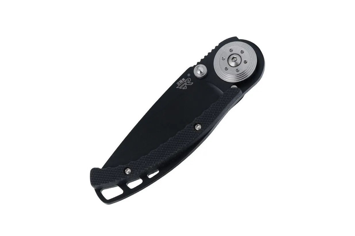Складной нож SanRenMu 7036LUI-PH black oxide сталь 8Cr13MoV рукоять Black Steel/PA66
