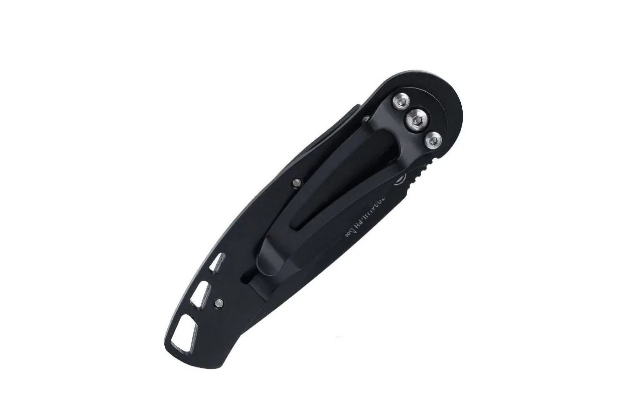 Складной нож SanRenMu 7036LUI-PH black oxide сталь 8Cr13MoV рукоять Black Steel/PA66