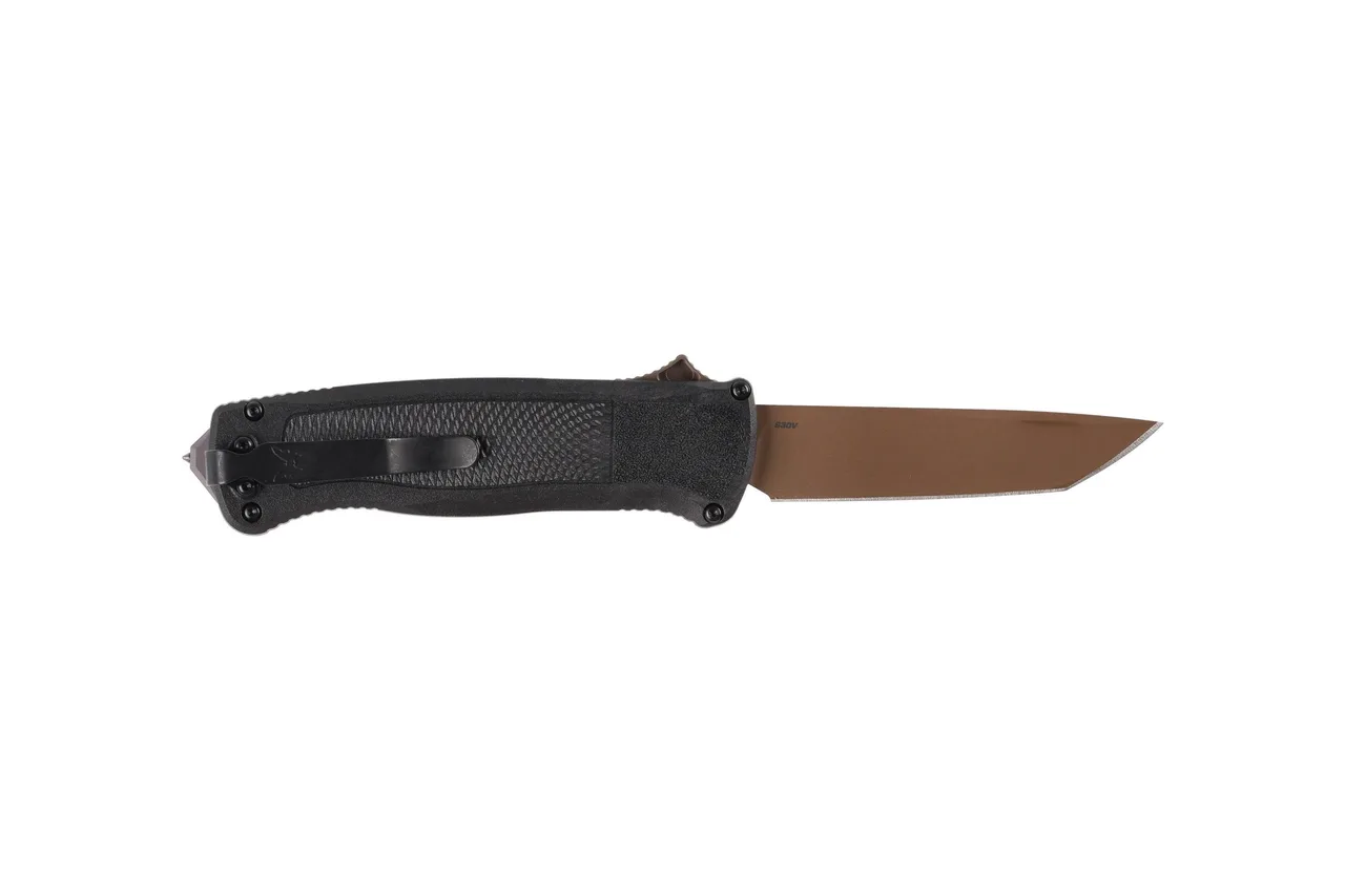 Автоматический складной нож Benchmade Shootout OTF cталь S30V рукоять Black CF-Elite (5370FE-08)